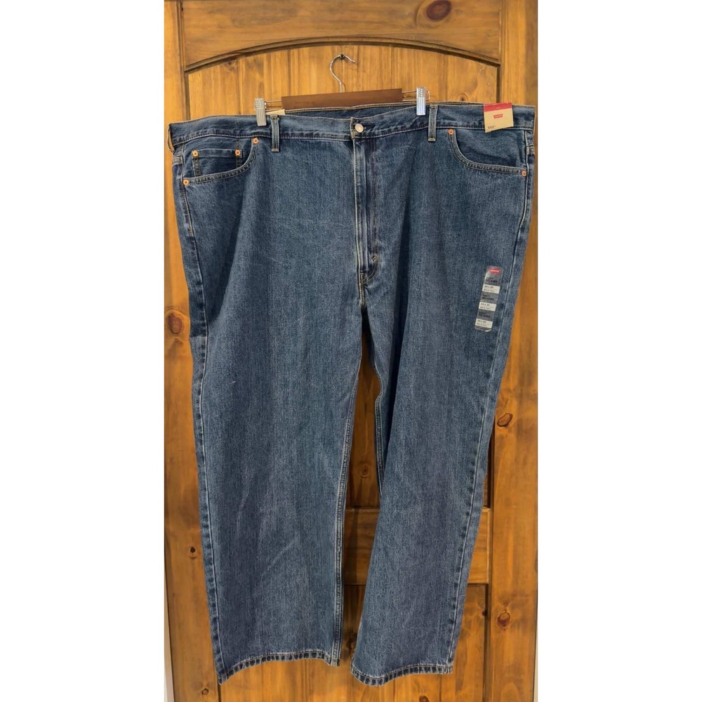 Levi's 550 Relaxed Fit Jeans Mens 54x30 Blue New Big & Tall Denim Tapered Leg